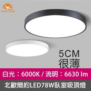 【Honey Comb】北歐簡約LED78W臥室吸頂燈(V3923W-V3913W)