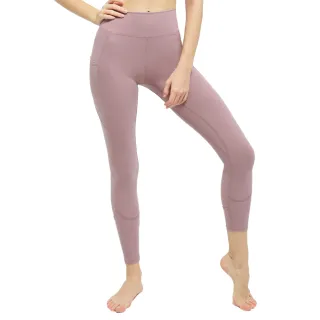【Eclare & Miel】瑜珈褲 健身 親膚顯瘦精緻蜜桃臀增加褲腿大口袋瑜珈健身褲RCG127(粉紫)