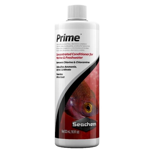 【Seachem 西肯】美國 Prime 除氯氨水質穩定劑 500ml水質安定劑/水穩/安定劑(淡海水觀賞魚魚缸使用N1433)