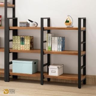 【WAKUHOME 瓦酷傢俱】Ari工業風木心板 4尺低書架A005-272