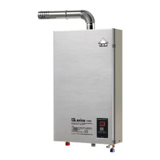 【和家牌】◎金屬拉絲面板◎ 13公升 數位溫控強制排氣熱水器  ST-13FEA(LPG/NG1 FE 含基本安裝 室內型)
