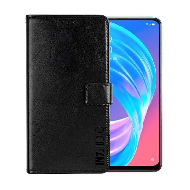 【IN7】OPPO A73 5G 6.5吋 磁扣側掀瘋馬紋PU皮套