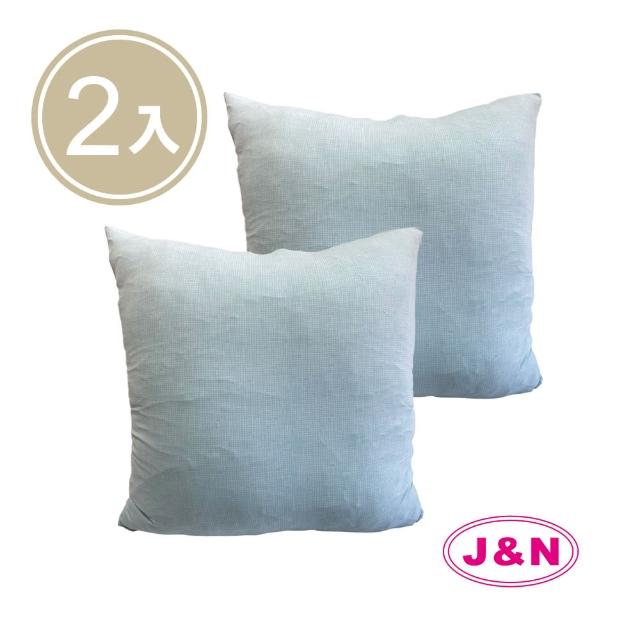 【J&N】寧彩涼感抱枕45*45-藍色(2入/1組)