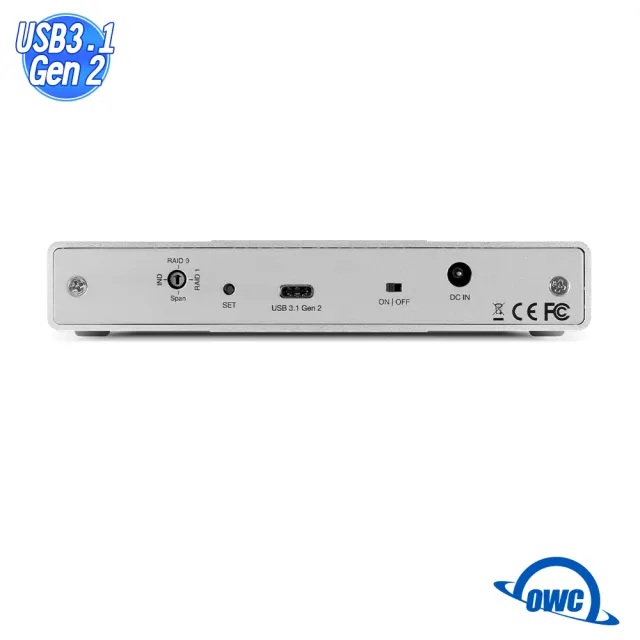 【OWC】Mercury Elite Pro Dual mini(USB 3.1 Gen 2 - 雙槽2.5吋陣列盒)