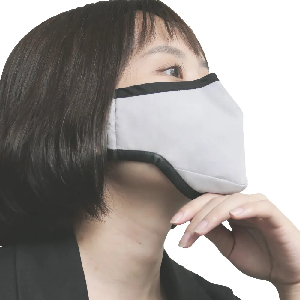 【CuCare】銅纖機能口罩灰色(抗菌 除臭 防霾 N95等級濾片 抗UV)