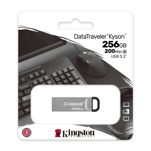 【Kingston 金士頓】256G DataTraveler Kyson DTKN USB3.2 隨身碟(平輸 DTKN/256GB)