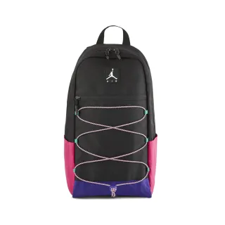 【NIKE 耐吉】後背包 Jordan Backpack 男款 運動休閒 喬丹 飛人 雙肩背 胸扣帶 黑 彩(JD2043002AD-001)