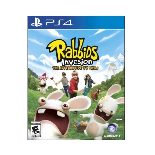 【SONY 索尼】PS4 瘋狂兔子全面侵略 TV 互動遊戲 英文美版(Rabbids Invasion)