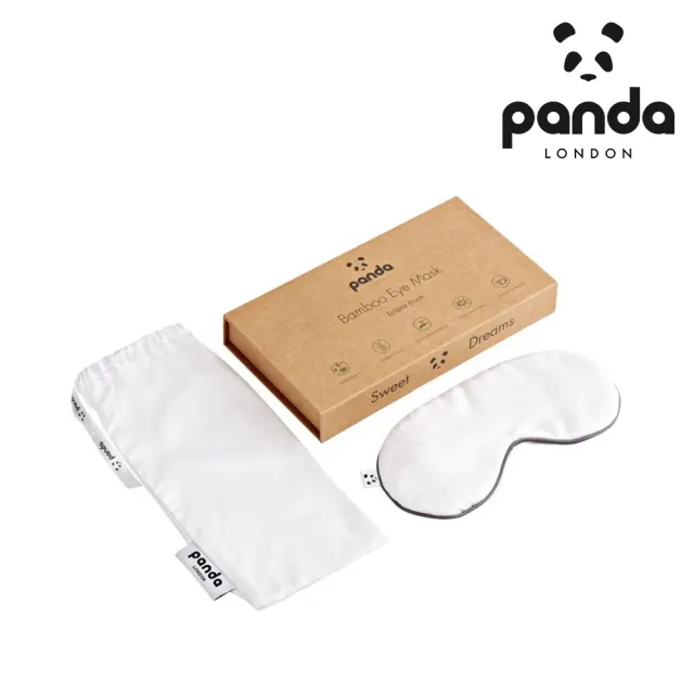 【Panda London】甜夢舒眠眼罩 附收納袋(100%竹纖維製成)