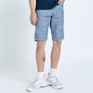 【EDWIN】男裝 503 基本五袋棉質 休閒短褲(原藍色)