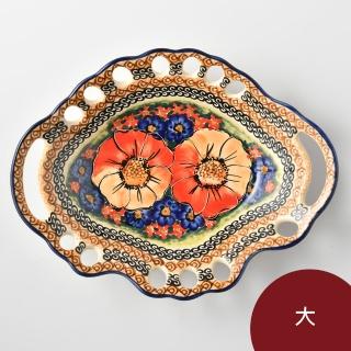 【美學生活 波蘭陶】波蘭陶 Cerraf 水果籃 置物籃 大 波蘭手工製(古典花園系列)