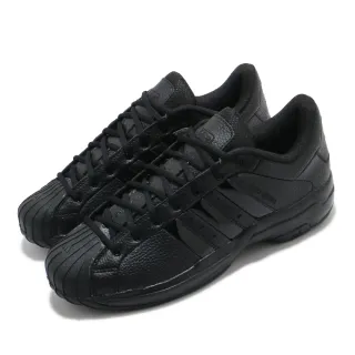 【adidas 愛迪達】籃球鞋 Pro Model 2G Low 男女鞋 愛迪達 貝殼頭 復古 街頭 耐磨 情侶鞋 黑(FX7100)