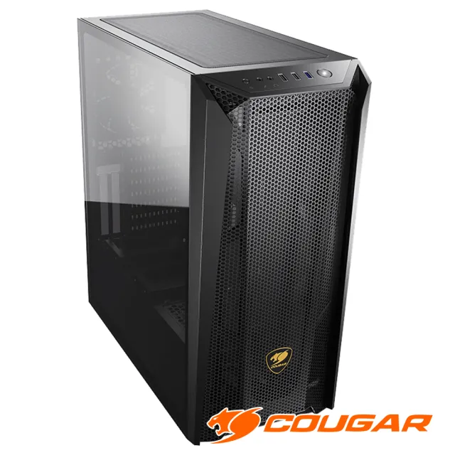 【COUGAR 美洲獅】MX660 Mesh 鐵網面板中塔機箱 電腦機殼(全透視鋼化玻璃左側板)