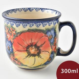 【美學生活 波蘭陶】波蘭陶 Cerraf 花茶杯 馬克杯 咖啡杯 水杯 茶杯 300ml 波蘭手工製(古典花園系列)