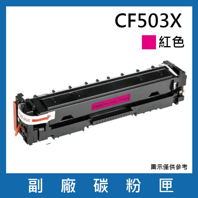 CF503X 副廠高容量紅色碳粉匣(適用機型HP Color LaserJet Pro M254dn dw / MFP M280nw / M281cdw fdn)