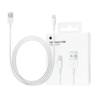【Apple 蘋果】原廠 Lightning 對 USB 連接線_2M(MD819FE/A)