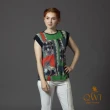 【QWI】韓國原裝絲綢亞麻上衣-二件組(2件式上衣)