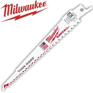 【Milwaukee 美沃奇】木工專用6吋軍刀鋸片5入(48-00-5035)