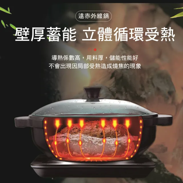 【吉來家】遠紅外線全炭百歲鍋-24cm湯鍋★送湯杓(一體成形/環保材質/不沾性質/宅在家自己煮)