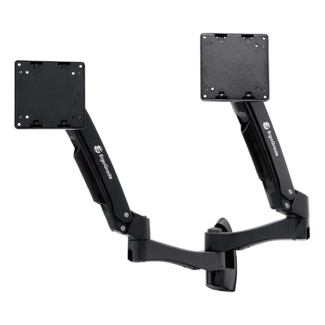 【ErgoGrade】快拆式鋁合金四旋臂互動壁掛式雙螢幕支架EGATW40Q(電腦螢幕架/長臂/旋臂架/桌上型支架)