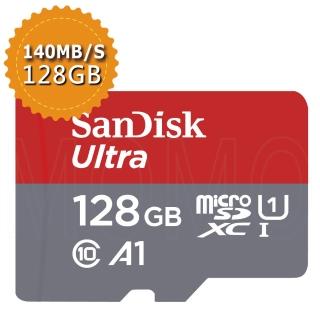 【SanDisk 晟碟】Ultra 128GB microSDXC A1 記憶卡140MB/s(平行輸入)