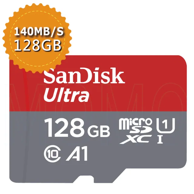 【SanDisk 晟碟】Ultra 128GB microSDXC A1 記憶卡140MB/s(平行輸入)