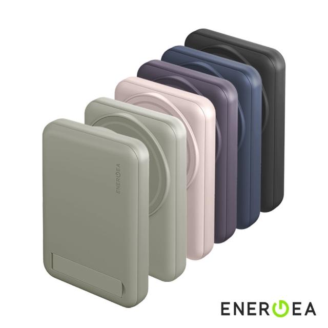 【ENERGEA】10000mAh MagPac Mini 磁吸無線快充支架行動電源(5色)