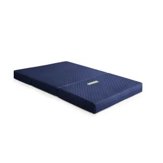 【潮傢俬】二代目日式三折獨立筒彈簧床墊-15cm(單人3.5尺藍)