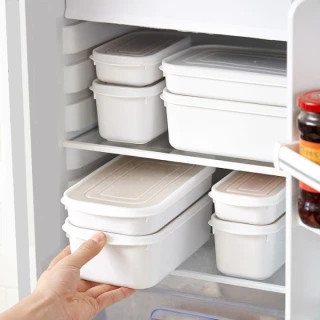 【Dagebeno荷生活】日式PP可微波密封保鮮盒 冰箱收納分類整理盒(1600ML)