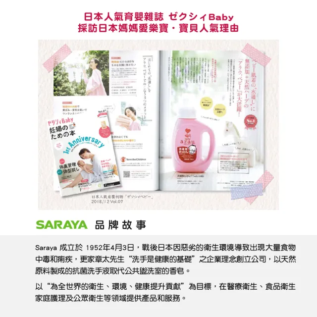 【arau.baby 愛樂寶 寶貝】奶嘴奶瓶清潔泡泡500ml(寶貝無添加/泡泡慕斯/SARAYA)