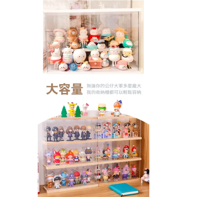 【慢慢家居】可疊加-DIY高透壓克力模型收納展示櫃/模型櫃/公仔櫃/玩具櫃(中號-白色)