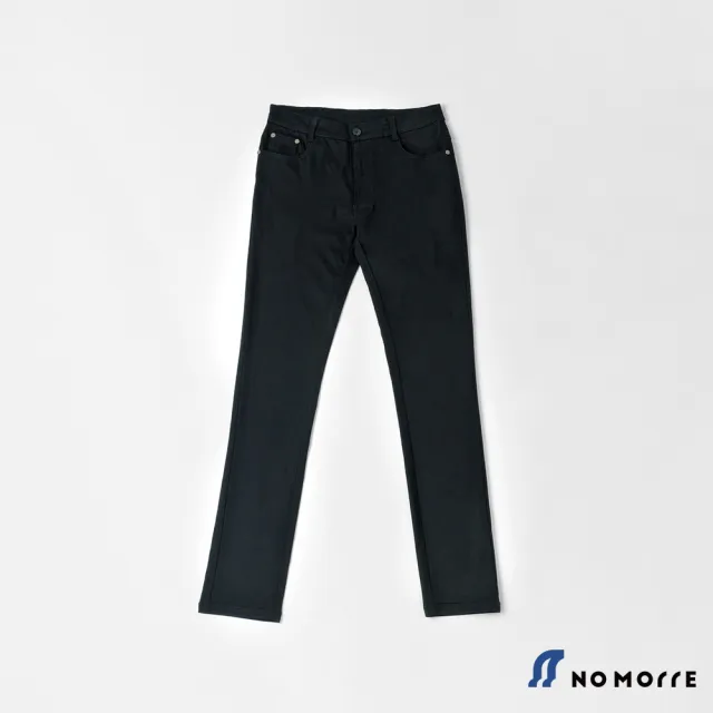 【NoMorre】黑色休閒褲 黑色長褲 超彈力 輕薄尼龍 窄管褲 M-3L 台灣現貨 #5486(黑色)