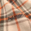 【Paul Stuart】經典蘇格蘭格紋羊毛披肩圍巾(卡其橘色)