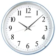 【SEIKO 精工】指針式時尚時鐘 掛鐘-銀框(QXA378L)