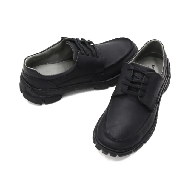 【SAPATOTERAPIA】巴西天然刷色增高皮鞋 男鞋(黑)