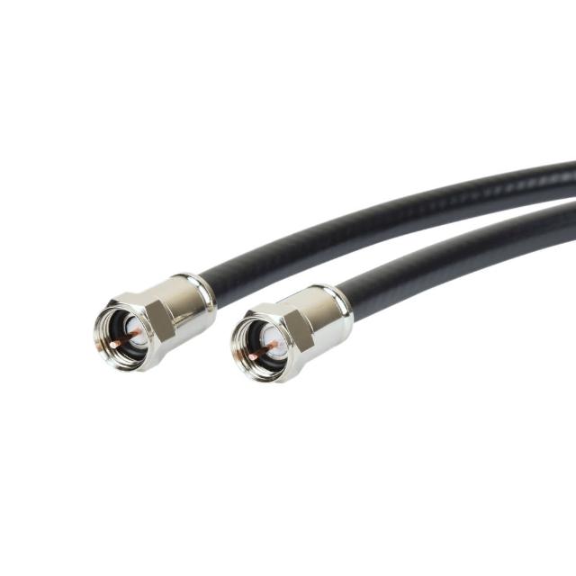 【TOWNWARD 大城科技】RG-6 同軸電纜線附接頭 1M(5C2V/無線電視/有線電視/型號:CF-6001)