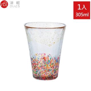 【ADERIA】日本津輕手作金彩花火飲料杯 1入(水杯 玻璃杯 手工杯)