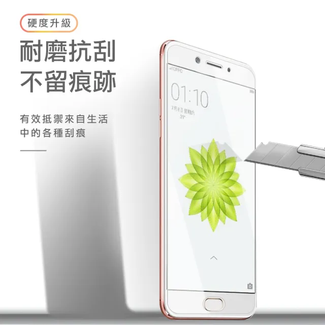 OPPO A77 透明高清非滿版9H鋼化膜手機保護貼(OPPO A77保護貼 OPPO A77鋼化膜)