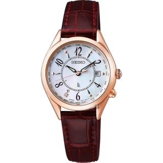 【SEIKO 精工】LUKIA鈦金屬太陽能電波女錶-28mm 母親節 禮物 送禮(SSQV078J/1B35-0AA0U)