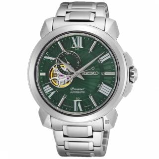 【SEIKO 精工】Premier 開芯機械錶-42.9mm 母親節 禮物 送禮(SSA419J1/4R39-00S0G)