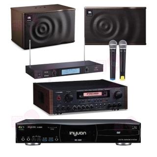 【音圓】S-2001 N2-350+AK-9980A+TR-9688+JBL MK08(點歌機4TB+擴大機+無線麥克風+喇叭)