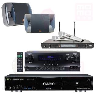 【音圓】S-2001 N2-550+DW-1+SR-928PRO+P-500(點歌機4TB+擴大機+無線麥克風+喇叭)