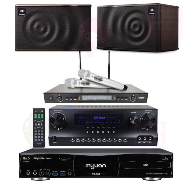 【音圓】S-2001 N2-350+DW-1+SR-928PRO+JBL MK10(點歌機4TB+擴大機+無線麥克風+喇叭)