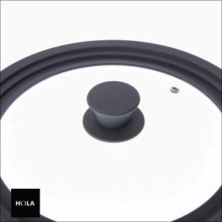 【HOLA】耐熱矽膠萬用玻璃蓋-灰24/26/28cm
