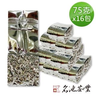 【名池茶業】南投名間雲起晨暮縷縷花香典藏烏龍茶葉75gx16包(共2斤)