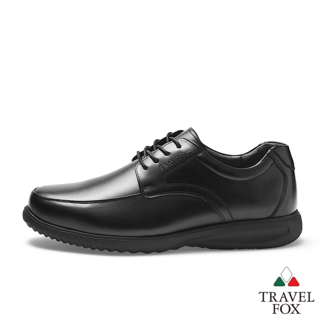 【TRAVEL FOX 旅狐】男鞋 質感商務德比紳士皮鞋(920241-301 黑)