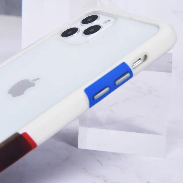 【Telephant太樂芬】iPhone 12 Pro Max ReNMD抗汙防摔手機殼透白堆疊款