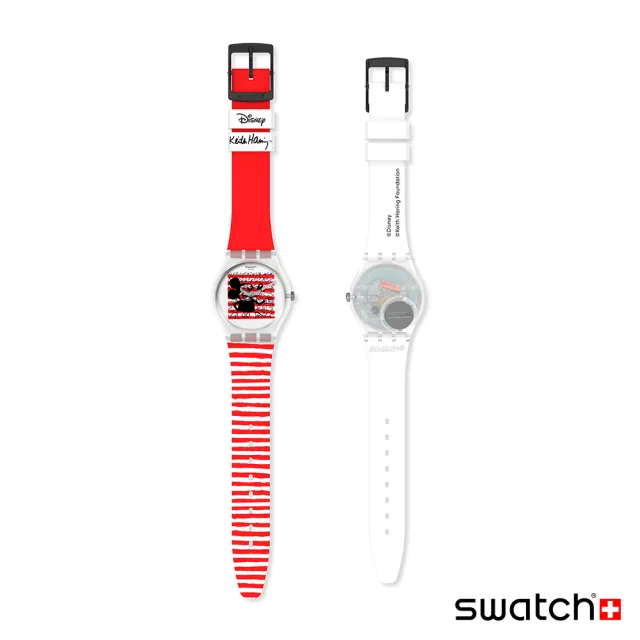 【SWATCH】Gent 原創系列手錶 MOUSE MARINIERE 瑞士錶 錶(34mm)