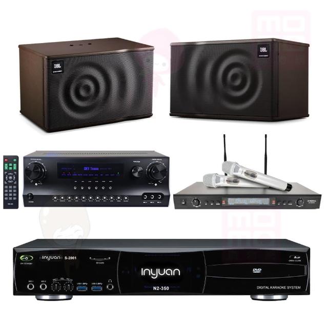 【音圓】S-2001 N2-350+DW-1+SR-928PRO+JBL MK08(點歌機4TB+擴大機+無線麥克風+喇叭)