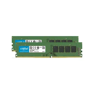 【Crucial 美光】DDR4 3200 32GB(16GB x2 桌上型 記憶體 CT2K16G4DFRA32A)